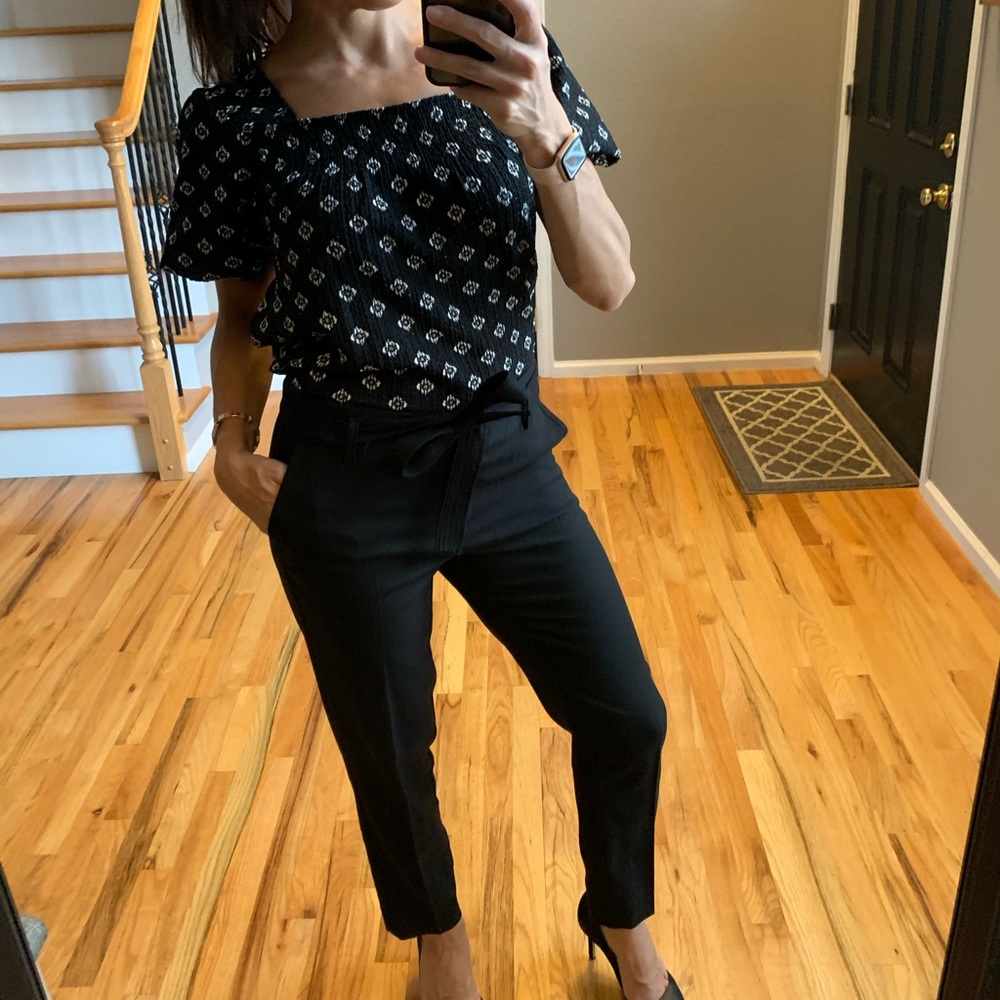 Ann Taylor Loft Black Straight Leg Pants